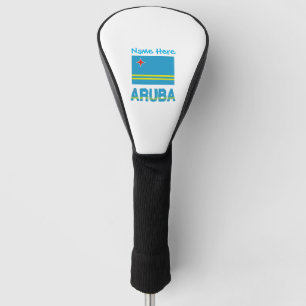 Funda Para Palo De Golf Personalización de Azul de Bandera Arubana de Arub