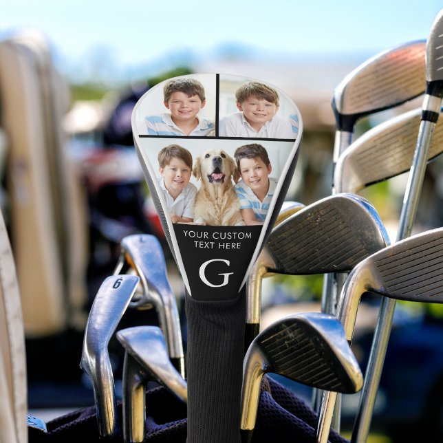 Funda Para Palo De Golf Personalizado 3 Collage de fotos Monogramado (Subido por el creador)