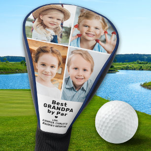 Funda Para Palo De Golf Personalizado 4 Collage de fotos Mejor GRANDPA Por
