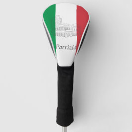 Funda Para Palo De Golf Personalizado Bandera Italiana Bandera Colosseo ro