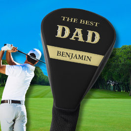 Funda Para Palo De Golf Personalizado Black Gold Personalizado BEST DAD No