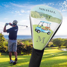 Funda Para Palo De Golf Personalizado Clubes de cursos de carrito Monogram