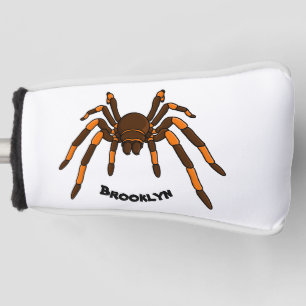 Funda Para Palo De Golf Personalizado de araña tarántula arenosa marrón y