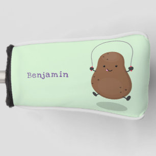 Funda Para Palo De Golf Personalizado de cuerda de saltar de patata feliz