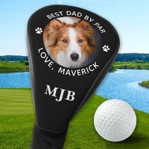 Funda Para Palo De Golf Personalizado de Dog Dad Foto Monograma personaliz