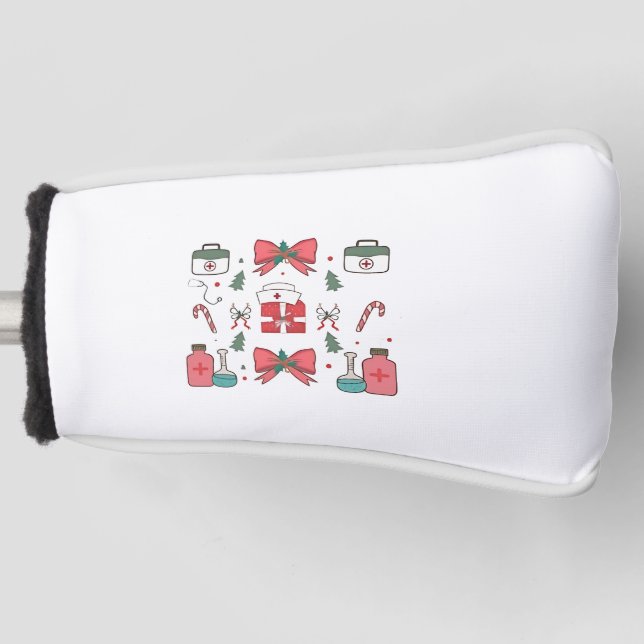 Funda Para Palo De Golf Personalizado de enfermería y  de Navidad de Coque (Anverso)