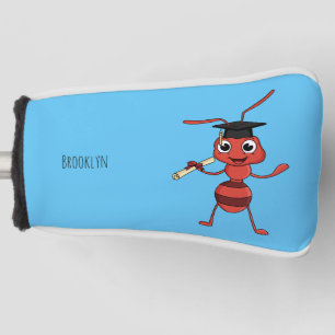 Funda Para Palo De Golf Personalizado de hormiga roja feliz