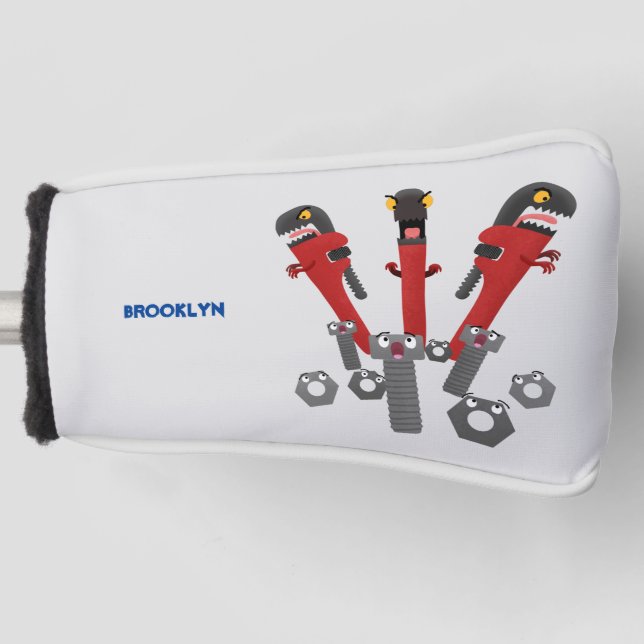 Funda Para Palo De Golf Personalizado de humor de herramientas monstruosas (Anverso)