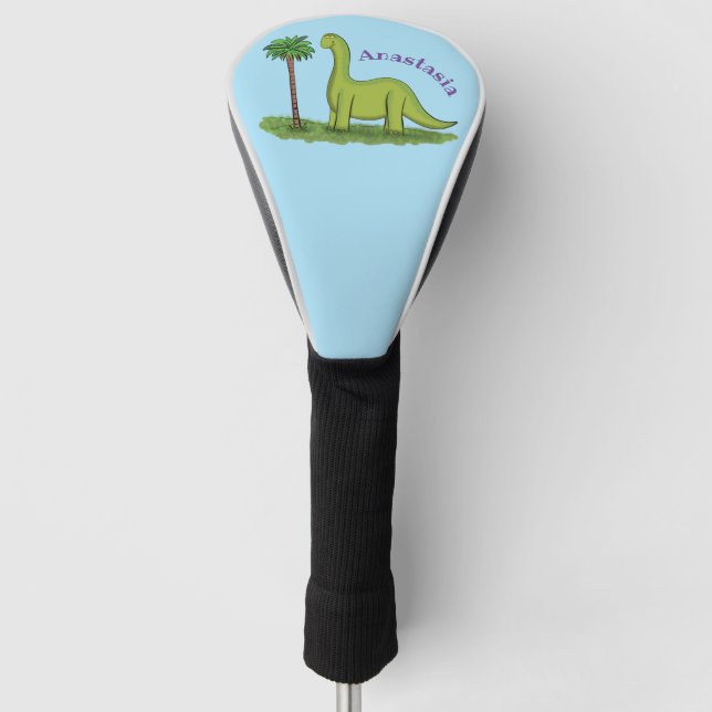 Funda Para Palo De Golf Personalizado de los dinosaurios de brontosauro ve (Anverso)