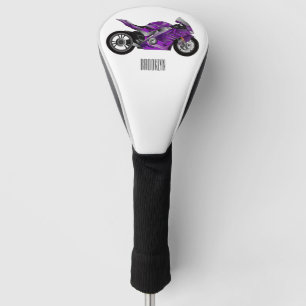 Funda Para Palo De Golf Personalizado de motocicleta Purple