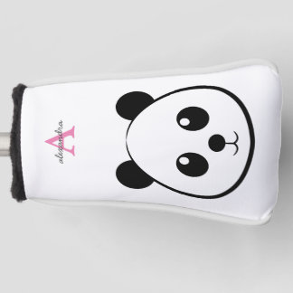 Funda Para Palo De Golf Personalizado de oso panda lindo Monograma