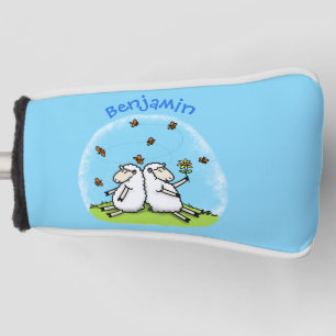 Funda Para Palo De Golf Personalizado de ovejas y mariposas