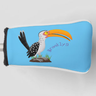 Funda Para Palo De Golf Personalizado de pájaro safari de buey amarillo di