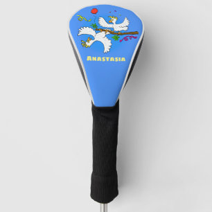 Funda Para Palo De Golf Personalizado de pájaros de cacatúa graciosa