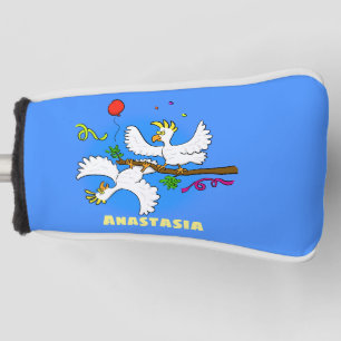 Funda Para Palo De Golf Personalizado de pájaros de cacatúa graciosa