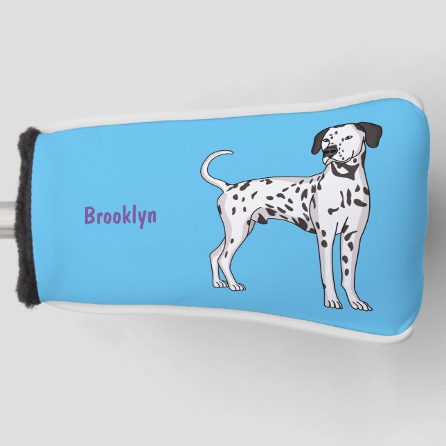 Funda Para Palo De Golf Personalizado de perro dalmatiano (Anverso)