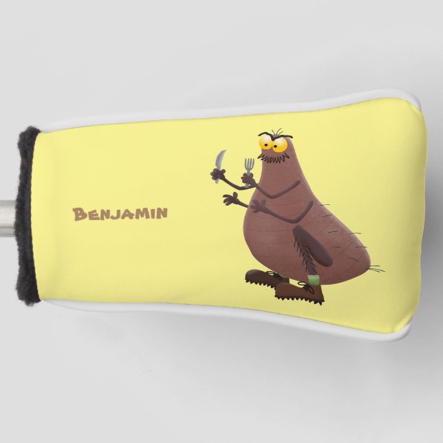 Funda Para Palo De Golf Personalizado de pulgas fea hambrienta (Anverso)