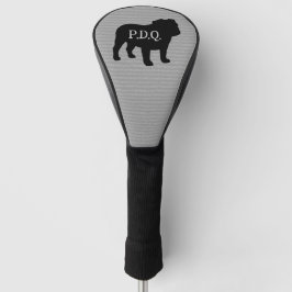 Funda Para Palo De Golf Personalizado de silueta de raza de perro Bulldog 