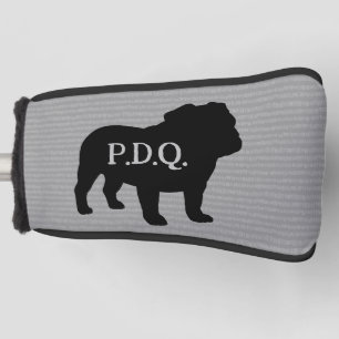 Funda Para Palo De Golf Personalizado de silueta de raza de perro Bulldog
