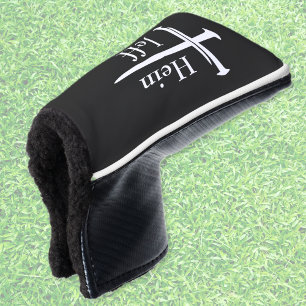 Funda Para Palo De Golf Personalizado de tres clavos Cruz Blanca Cristiana
