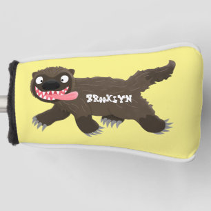 Funda Para Palo De Golf Personalizado de un animal lobverino hambriento