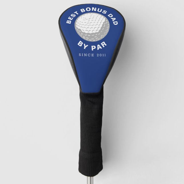 Funda Para Palo De Golf Personalizado Del Día Del Padres Stepdad Mejor Bon (Anverso)
