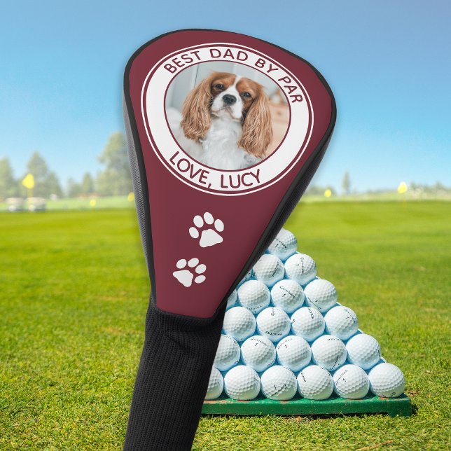 Funda Para Palo De Golf Personalizado Dog Mejor Papá Nunca Foto Roja (Subido por el creador)