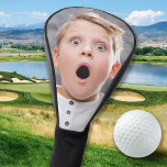 Funda Para Palo De Golf Personalizado Foto simple controlador de golf pers<br><div class="desc">Presentamos nuestra cubierta personalizada para el cabezal de golf, la perfecta incorporación a cualquier equipo de golf. La cubierta de la cabeza presenta un diseño moderno y elegante, con la opción de añadir iniciales monográficas y texto personalizado. La cubierta está diseñada para caber perfectamente en el club de golf, lo...</div>