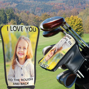 Funda Para Palo De Golf Personalizado Foto te amo a la tos y a la espalda