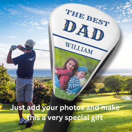 Funda Para Palo De Golf Personalizado fotográfico BEST DAD Nombre personal