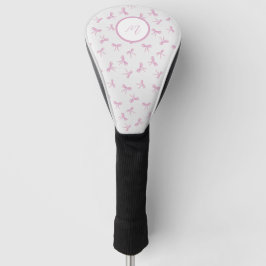 Funda Para Palo De Golf Personalizado Frilly Coquette Pink acuarela