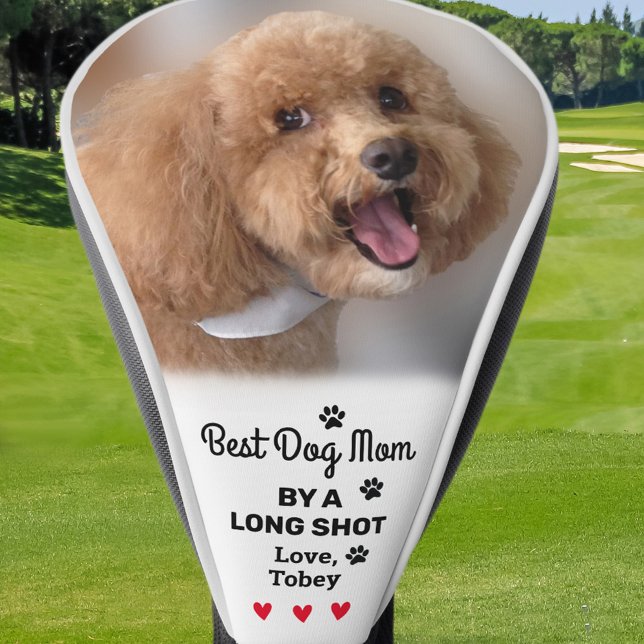 Funda Para Palo De Golf Personalizado Golfer (Best Dog Mom Long Shot Photo Name Custom Golfer Golf Head Cover)