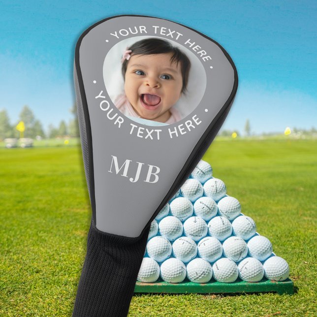 Funda Para Palo De Golf Personalizado Golfer Foto Controlador Monograma Pe (Subido por el creador)