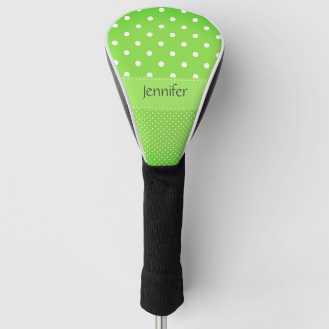 Funda Para Palo De Golf Personalizado Lime Green Ladies  (Anverso)