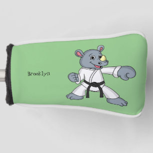 Funda Para Palo De Golf Personalizado lindo rhino kung fu personalizado