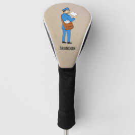 Funda Para Palo De Golf Personalizado Mailman Retro Carta Carrier