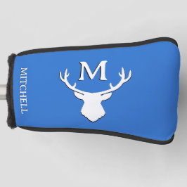 Funda Para Palo De Golf Personalizado Monogram Antler