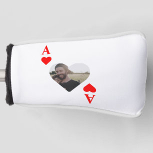 Funda Para Palo De Golf Personalizado monograma único de fotografía de cor