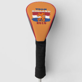 Funda Para Palo De Golf Personalizado Naranja de bandera holandés Equipo d