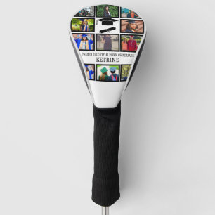 Funda Para Palo De Golf Personalizado orgulloso padre del collage de fotos