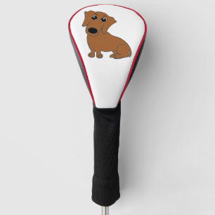 Funda Para Palo De Golf personalizado rojo dachshund