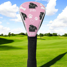 Funda Para Palo De Golf Personalizado rosa Mascota foto de perro personali