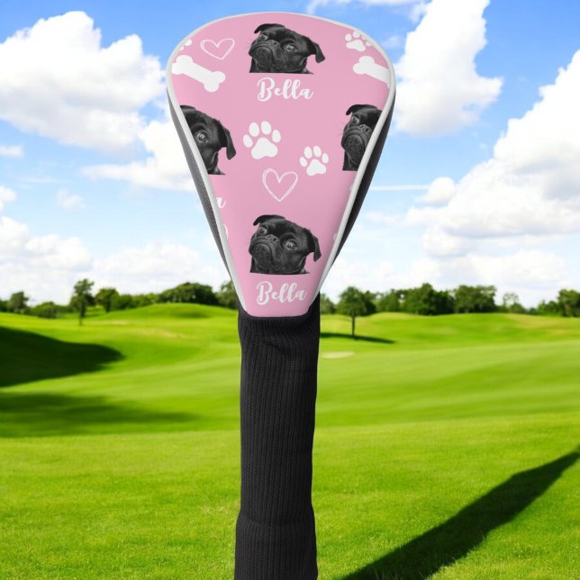 Funda Para Palo De Golf Personalizado rosa Mascota foto de perro personali (Subido por el creador)