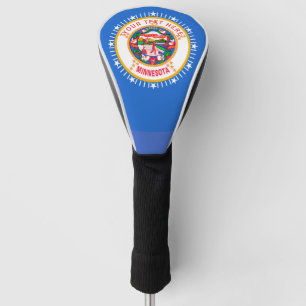 Funda Para Palo De Golf Personalizado su texto Bandera de estado de Minnes