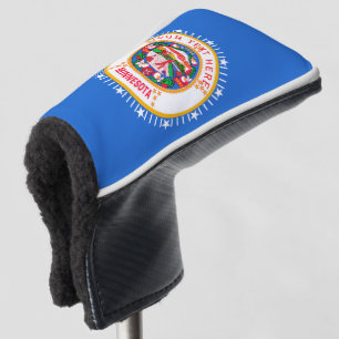 Funda Para Palo De Golf Personalizado su texto Bandera de estado de Minnes