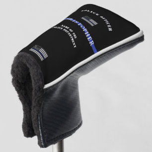Funda Para Palo De Golf Personalizado Thin Blue Line: Oficial de policía B