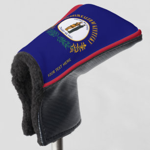 Funda Para Palo De Golf Personalizado tu texto con la marca de estado de K