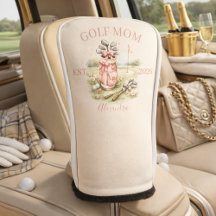 Personalized Pink Bow Golf Mom