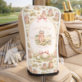 Funda Para Palo De Golf Personalized Pink Bow Golf Mom Gift