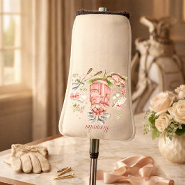 Funda Para Palo De Golf Personalized Pink Coquette Golf Monogram